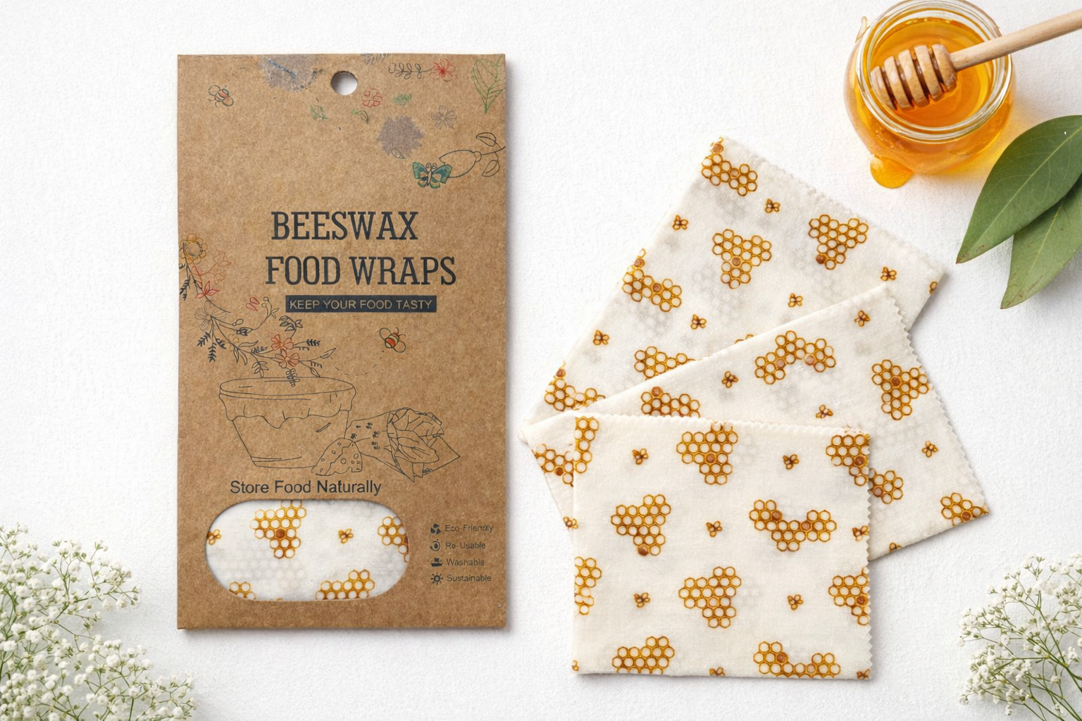 Beeswax Wrap Set S/M/L